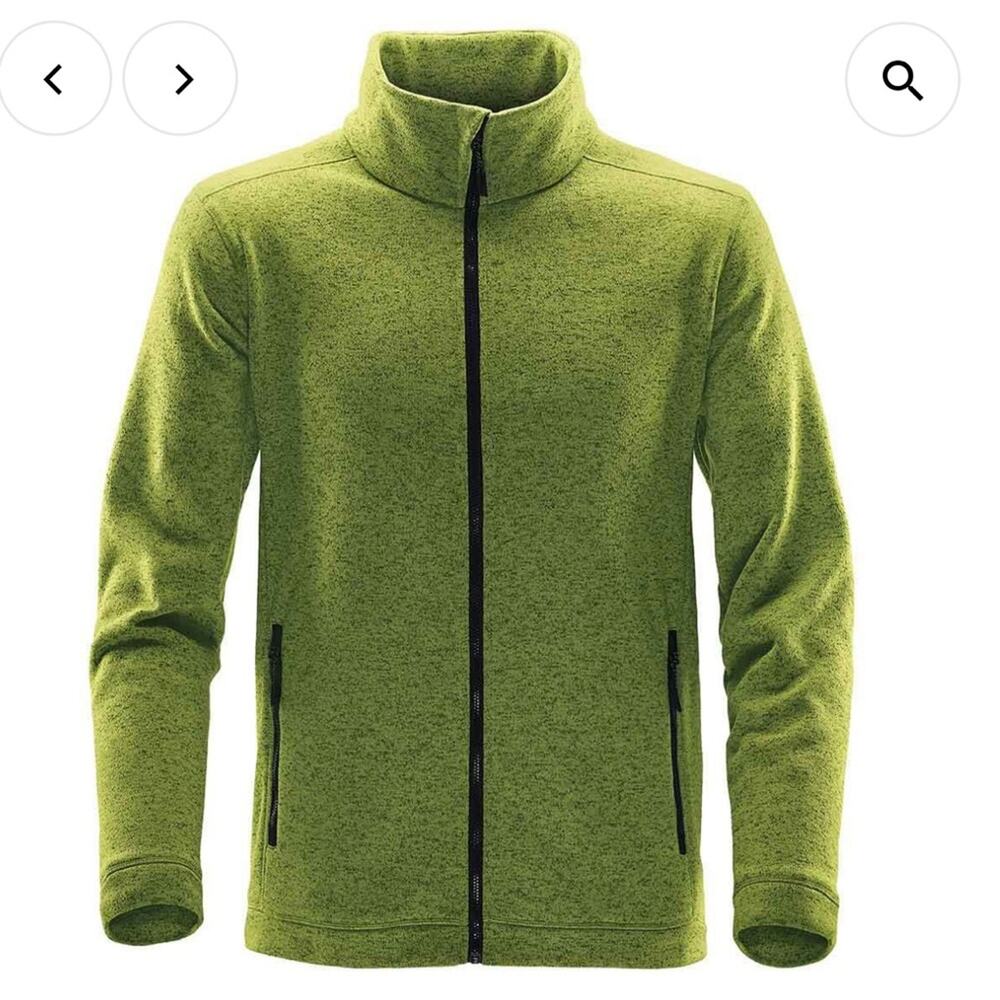 Stormtech Men's Tundra Sweater fleece jacket Kiwi Heather NX 2 Full-Zip Size M